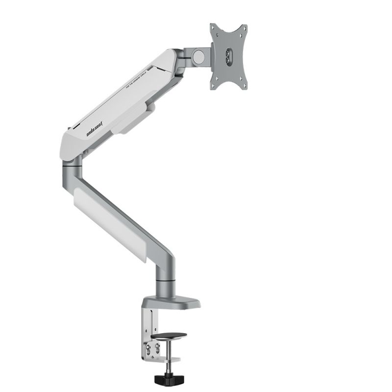 Anda Seat Stealth Pro II A9 Ergonomic Single Monitor Arm Silver Gray