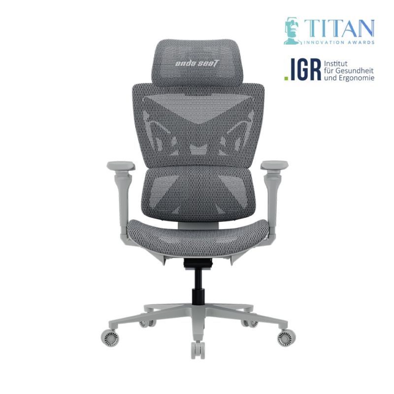 Anda Seat X-Air F1 Pro Ergonomic Mesh Office Chair with Magic Armrest 360° Gray