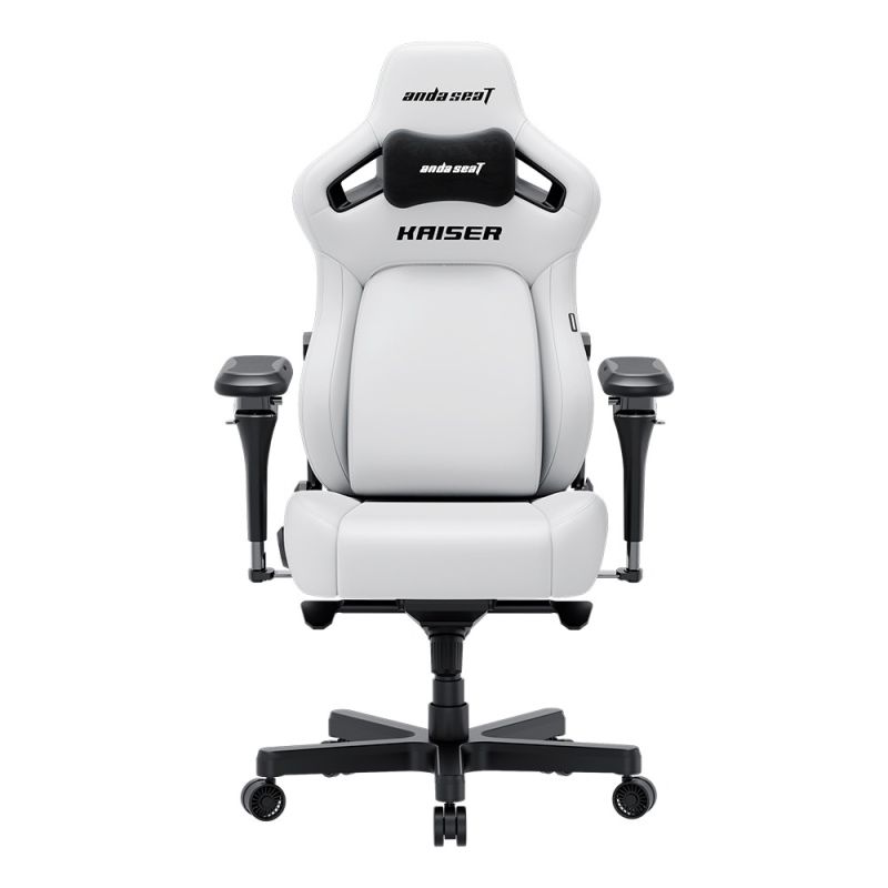 Anda Seat Kaiser 4 6D Armrest Series Premium Gaming Chair Size L Cloudy White