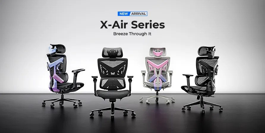เก้าอี้เกมมิ่งตาข่ายรุ่นใหม่ล่าสุด Anda Seat X-Air Series ที่ทุกคนรอคอย